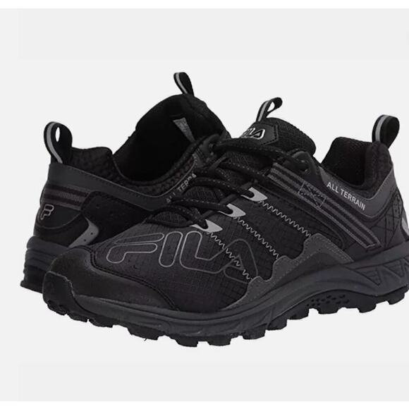 New in Box Fila Men's Blowout 19 Trail Running Shoe Black SZ 11